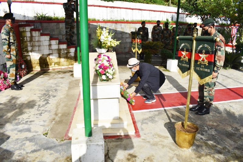 A wreath laying ceremony was held at the Captain Neikezhakuo Kenguruse, MVC (Posthumous) War Memorial in Nerhema on June 28.